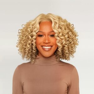 Long Blonde Curly Wig